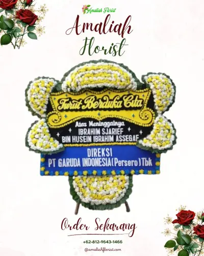 Papan Bunga Duka di Sukajawa Baru